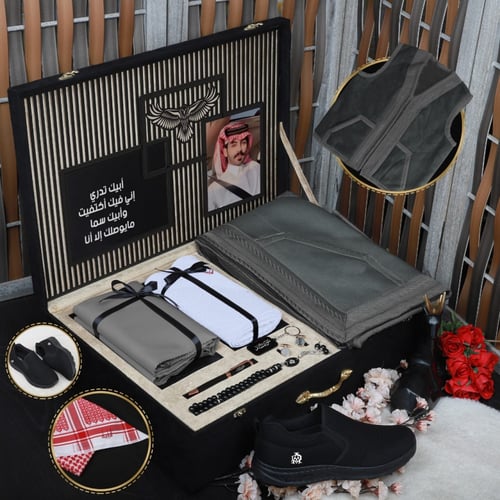 بوكس رجالي شتوي فخمة سديرية شتوي مع شماغ موديل HM-...