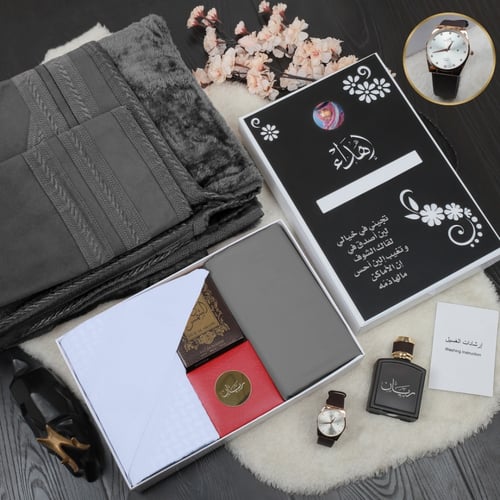 هدايا رجالي شتوي فخمة فروة مع شماغ موديل HM-6722