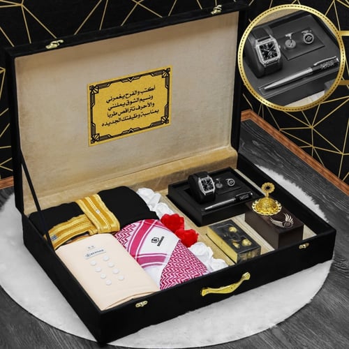 بوكس هدايا رجالية فخمة بشكل مميز وانيق تصميم حسب ا...