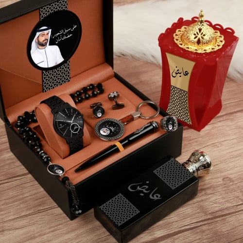 أطقم رجالية راقية ساعة مع اكسسوارات تصميم حسب الطل...