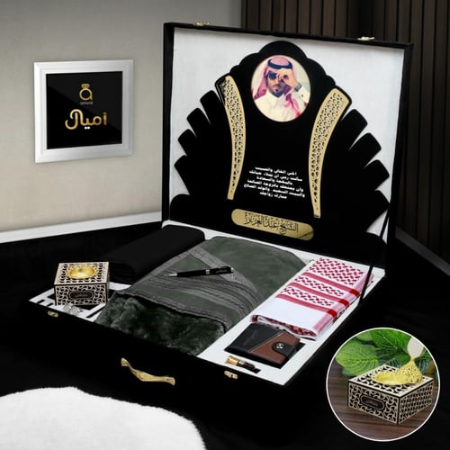 بوكس رجالي شتوي فخمة فروة شتوي مع شماغ موديل ALB_1...