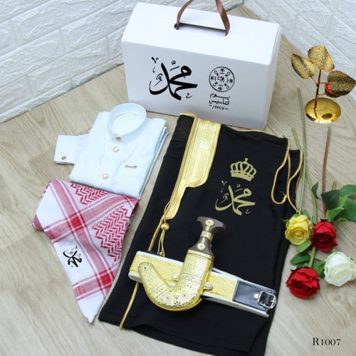 هدايا بشت ولادي ملكي صناعه سوريا مع شماغ و خنجر و...