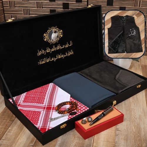 هدايا شتوية بوكس شتوي قماش شماغ سديري الموديل HM-3...