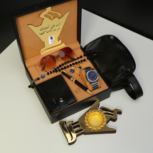 طقم ساعة رجالي مع مبخرة وقلم مديل FI-65258