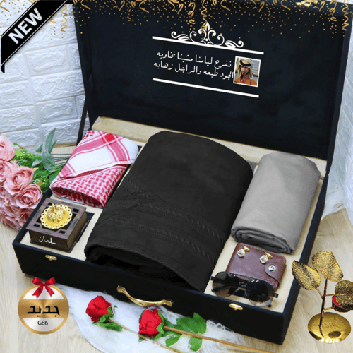 هدايا شتوية بوكس شتوي قماش شماغ مع فروة الموديل HM...