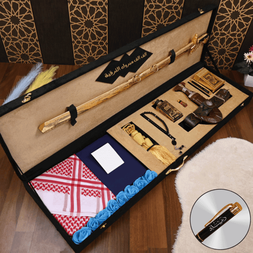 بوكسات رجالية ملكي سيف وشماغ ملكي تصميم حسب الطلب...