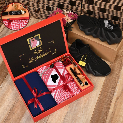 هدايا بوكس شتوي رجالي و قماش وشماغ شوز و عباره من...