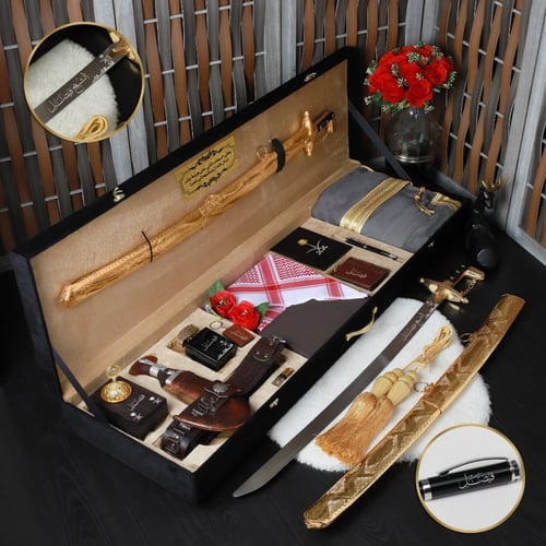 بوكسات هدايا رجالية زواج وتقاعد وترقية سيف وخنجر و...