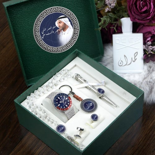 أطقم ساعات رجالية بتصميم حديث مع مجموعة إكسسوارات...