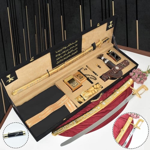 بكس هدية سيف مع مشلح عالي الجودة مديل جديد MH-1110