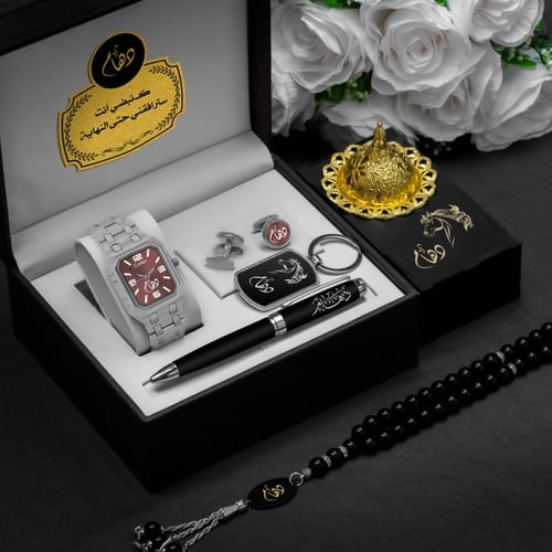 طقم ساعة رجالي تصميم الاسم حسب الطلب الموديل HM-55...