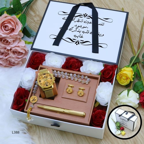 طقم رجالي ساعة تصميم حسب الطلب الموديل HM-7644