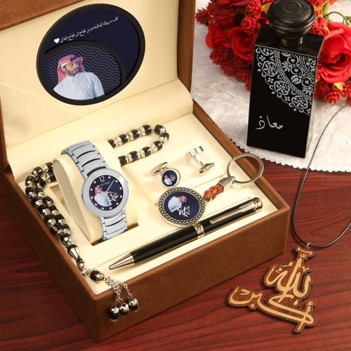 أطقم رجالية راقية ساعة مع اكسسوارات تصميم حسب الطل...