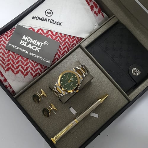 اطقم هدايا رجالية للعيد شماغ واكسسوارت موديل BLK-2...