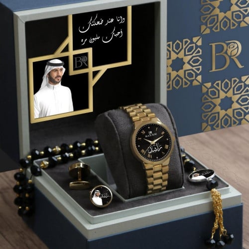 أطقم ساعات رجالية راقية مع مجموعة إكسسوارات أنيقة...