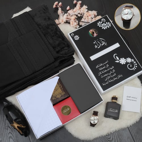 هدايا رجالي شتوي فخمة فروة مع شماغ موديل HM-6722