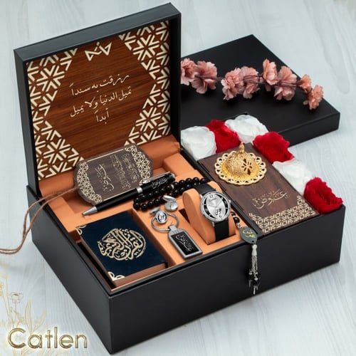 أطقم رجالية راقية ساعة مع اكسسوارات تصميم حسب الطل...