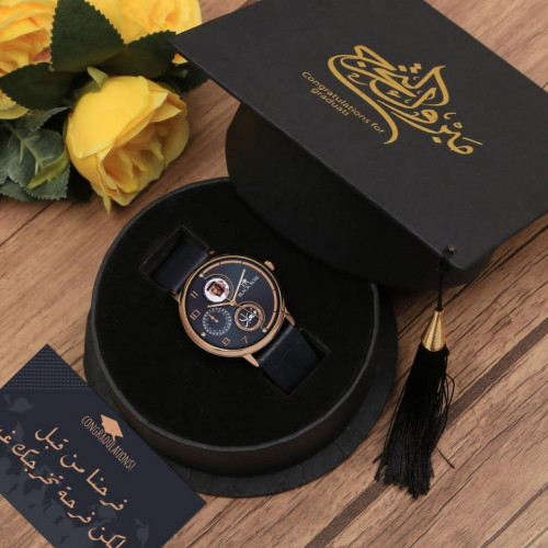 أطقم هدايا تخرج رجالية راقية بالإسم والصورة وكتابة...