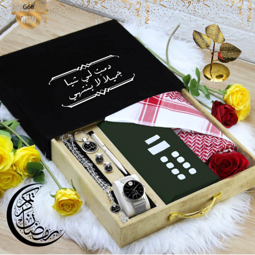 بوكس هدايا رجالية قماش وشماغ موديل جديد