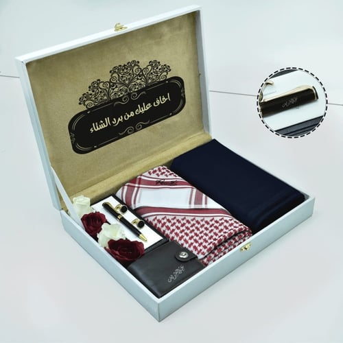 بوكسات هدايا رجالية فاخرة قماش وشماغ تصميم جديد ور...