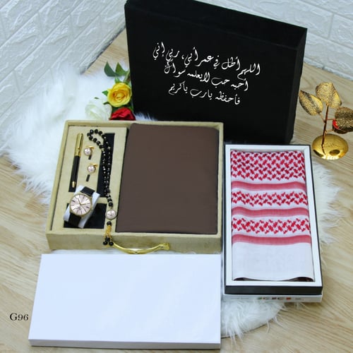 بوكس رجالي شتوي فخمة مع شماغ و قماش موديل HM-284