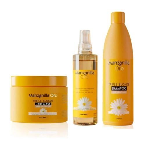 مانزانيلا اورو مجموعة العناية بالشعر 3 قطع