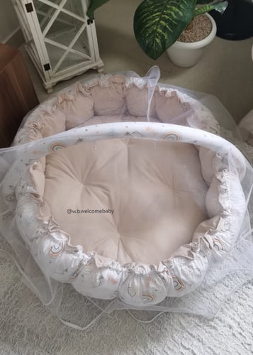 سله دائريه/مخده الغيمه /مخده النجمه /ناموسيه وتعلي...