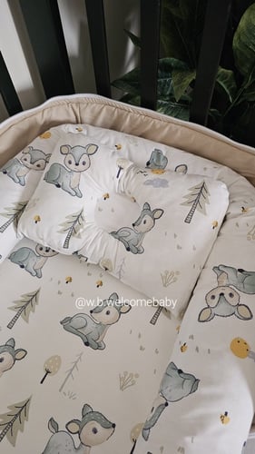 سرير متنقل/مخدة راس /حقيبه صغيره