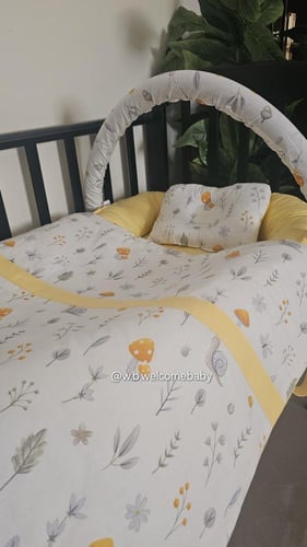 طقم سله( سله /مخدة راس /لحاف /ناموسيه وتعليقه العا...