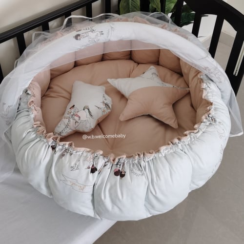 سله دائريه /مخده الغيمه /مخده النجمه /ناموسيه وتعل...