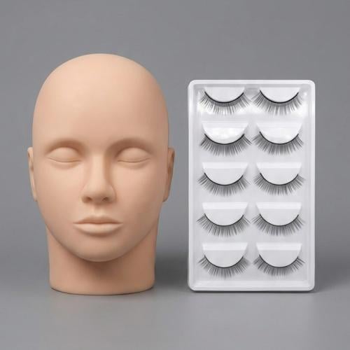 دمية تدريب مع رموش صناعية | Lash Training Mannequi...