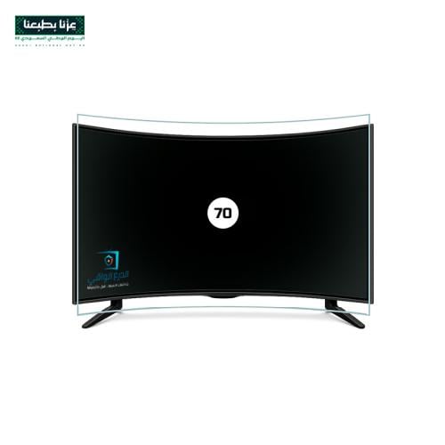 واقي شاشة تلفزيون 70 بوصة منحنية الدرع الواقي ضد ا...