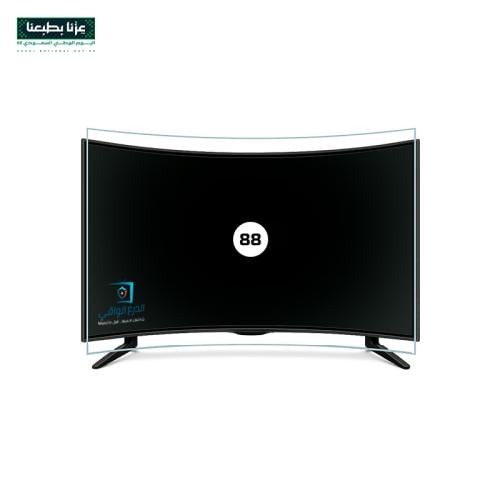 واقي شاشة تلفزيون 88 بوصة منحنية الدرع الواقي ضد ا...