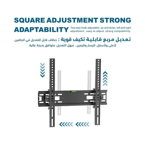 حامل شاشة جداري مثبت يدعم الإمالة FB-302 لتحمل شاش...