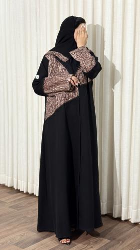 Luxury linen abaya - ora 225