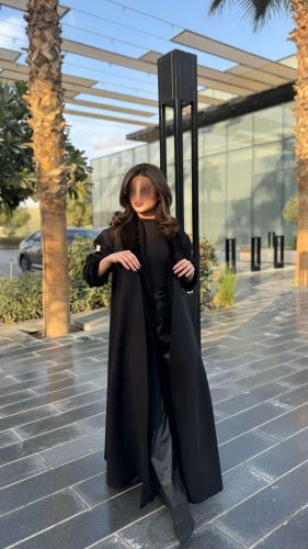 Winter Kasha fabric abaya with embroidery ORa 176