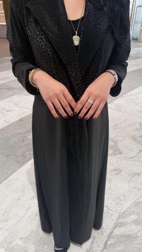 Leather blazer abaya ORa 166