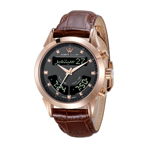 ساعة الوتر دبل تايم جلد برونزي WM-10L-B2