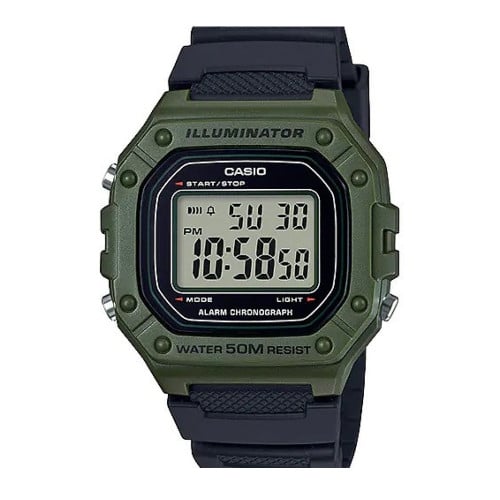 ساعة رقمية من كاسيو W-218H-3AVDF