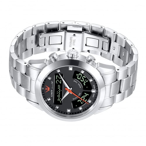 ساعة الوتر دبل تايم ستيل WM-10S-S2