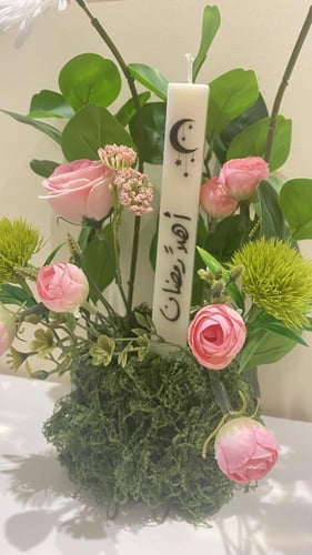 شمعة العامود -مربع-