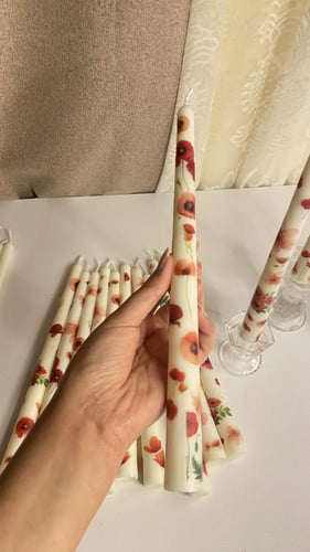 شمعة عامود بطباعة