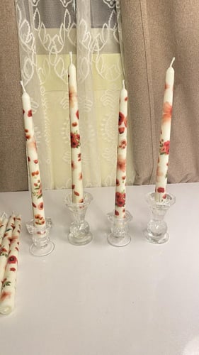 شمعة عامود بطباعة