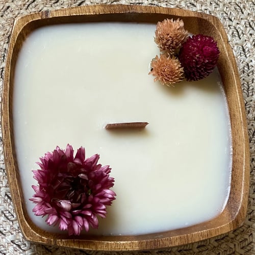 شمعة قالب خشبي مربع