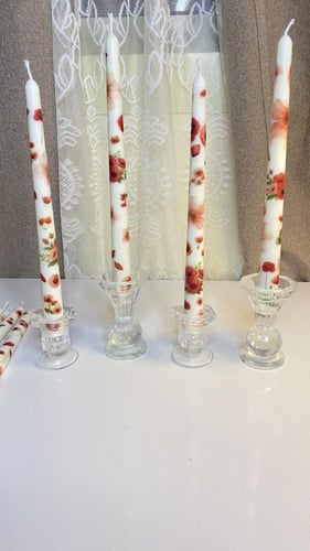 شمعة عامود بطباعة