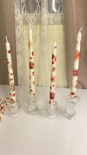 شمعة عامود بطباعة