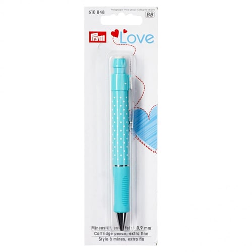 ماركر قماش على شكل قلم 0.9 ملم أزرق مع عودين طبشور...