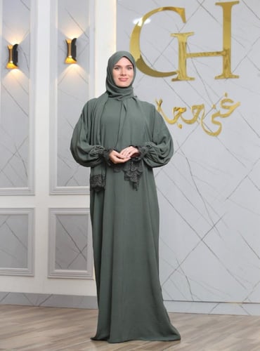 شرشف صلاة غنى حجاب محير سادة بدانتيل