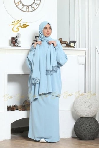 شرشف صلاة غنى حجاب قطعتين