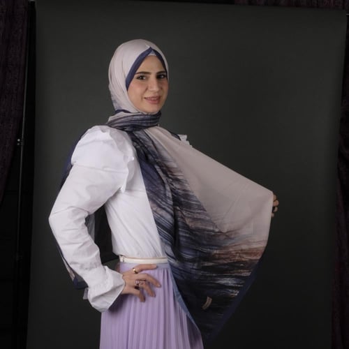 طرحة موناليزا ديجيتال شيفون